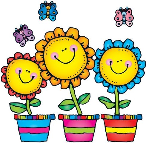 קרסון-דלוסה | סט לוח מודעות אביב פרחים פורח | 13 PCS, Multi, 16 x 23.25